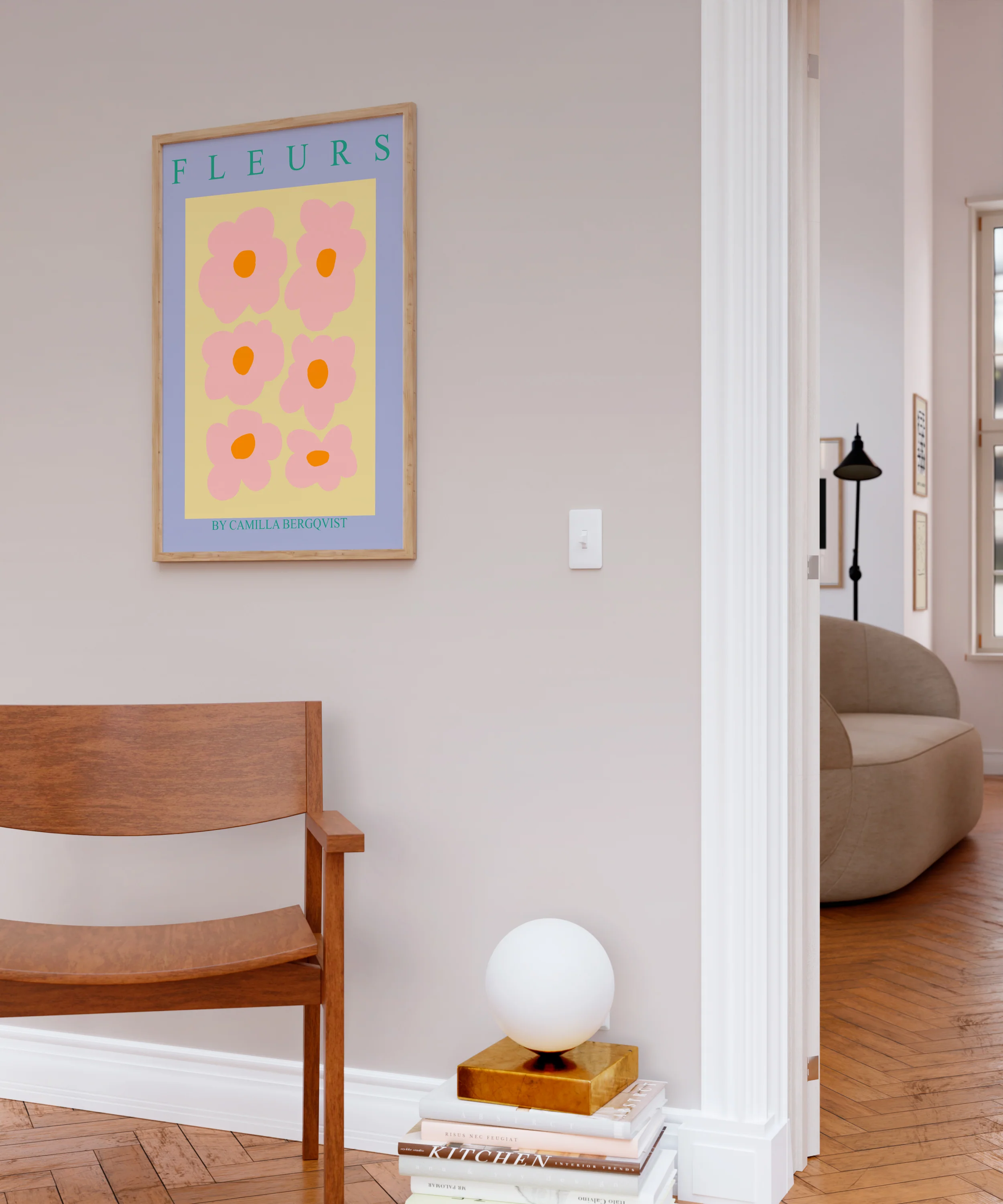 Camilla Bergqvist plakat - Fleurs Gul - Image 3