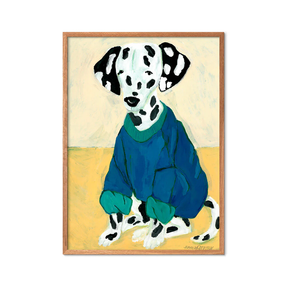 Dakmatian in Sweatshirt plakat, mønstret - 30x40 cm - Image 3