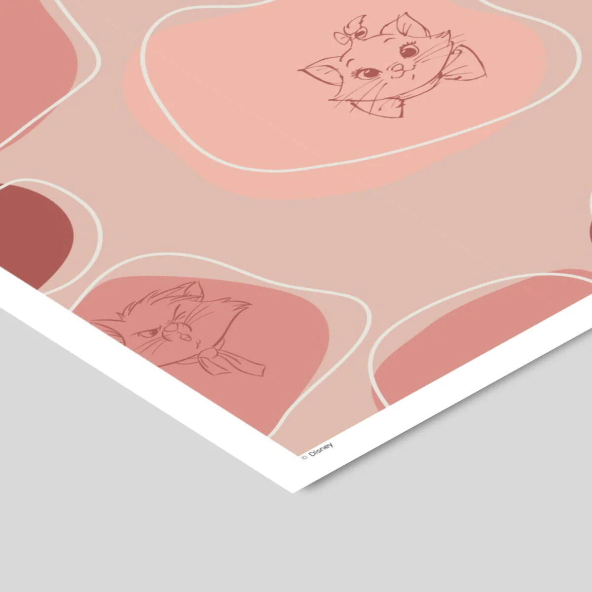 Disney Aristocats Pink & Red plakat - A5 - Image 3