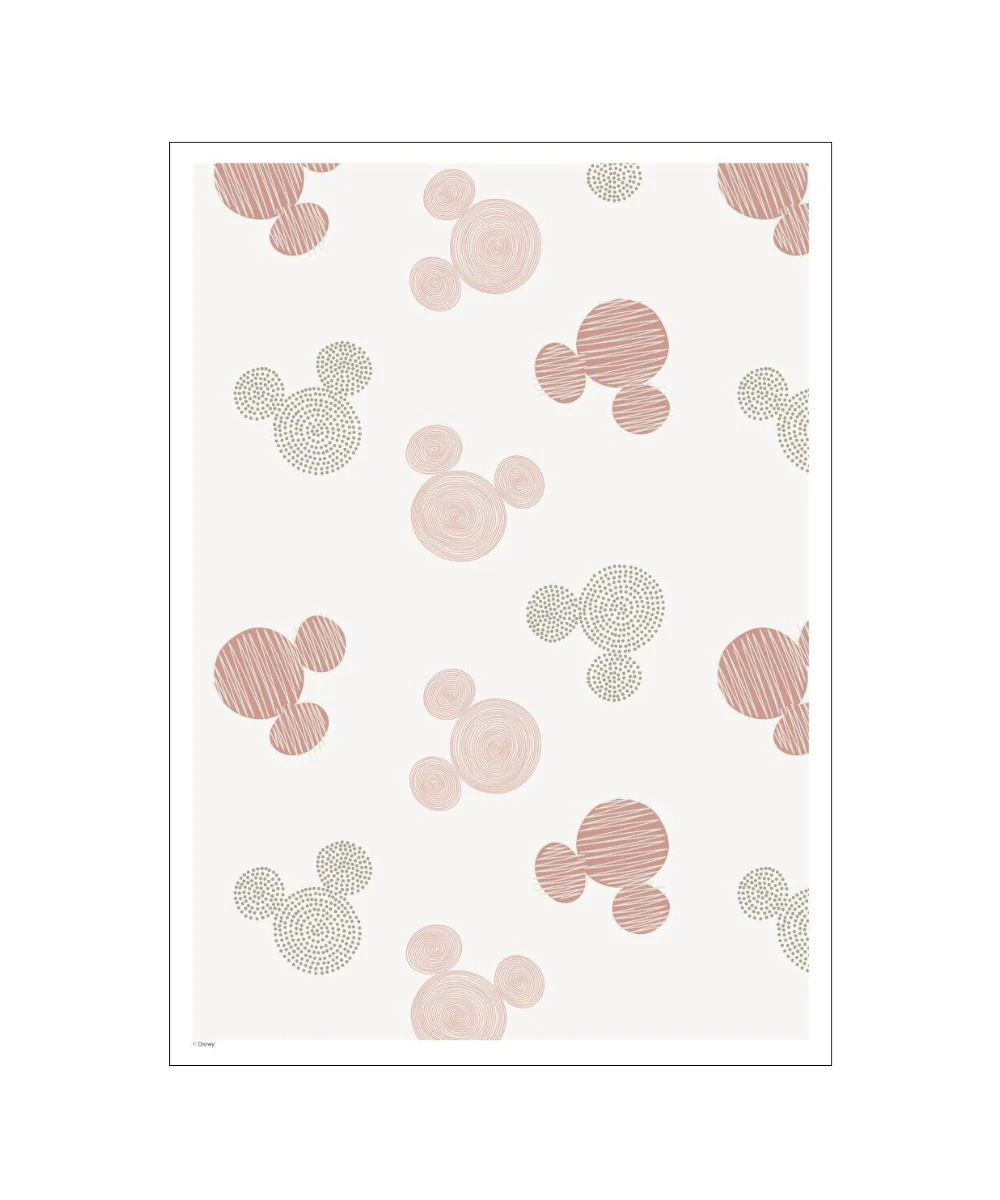 Disney Mickey Mouse Beige Pattern plakat - 50x70 cm