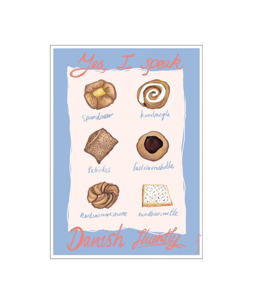 Emma Forsberg Fluent Danish plakat - A5