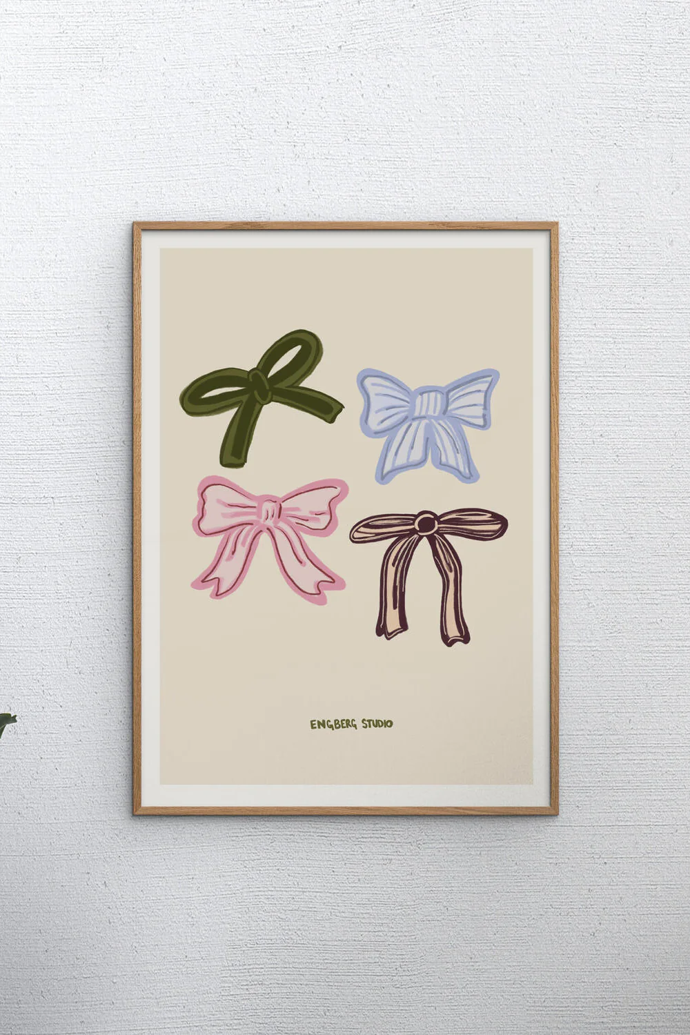 Engberg Studio Pastel Bows plakat - 30x40 cm. - Image 2