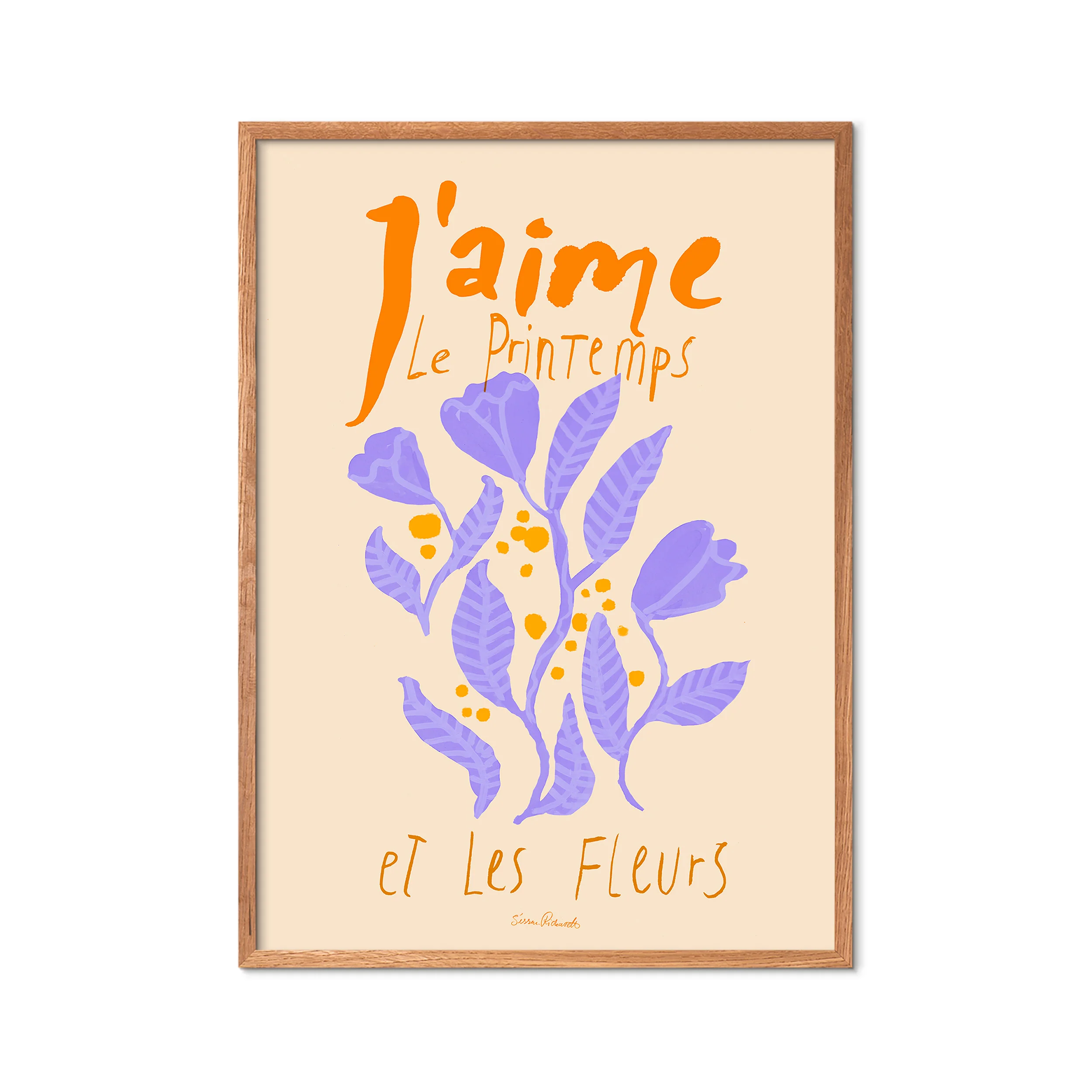 Fleurs Violettes plakat - 30x40 - Image 2