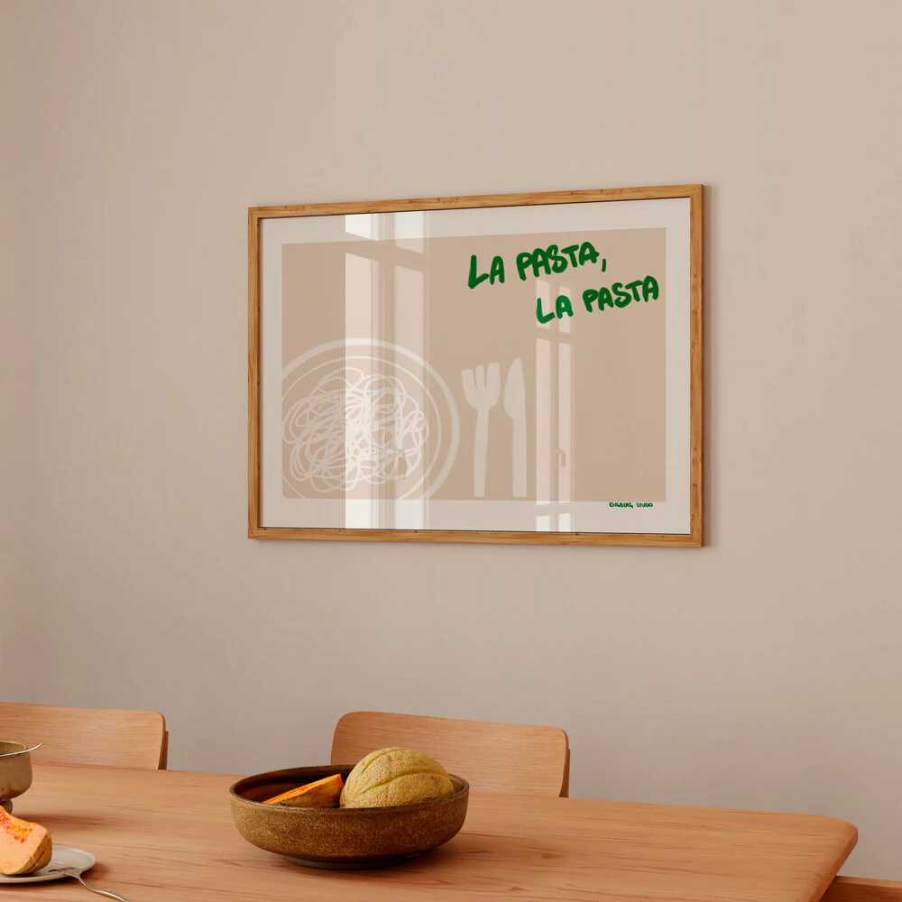 La Pasta/La Pasta plakat, rosa - 30x40 cm - Image 2