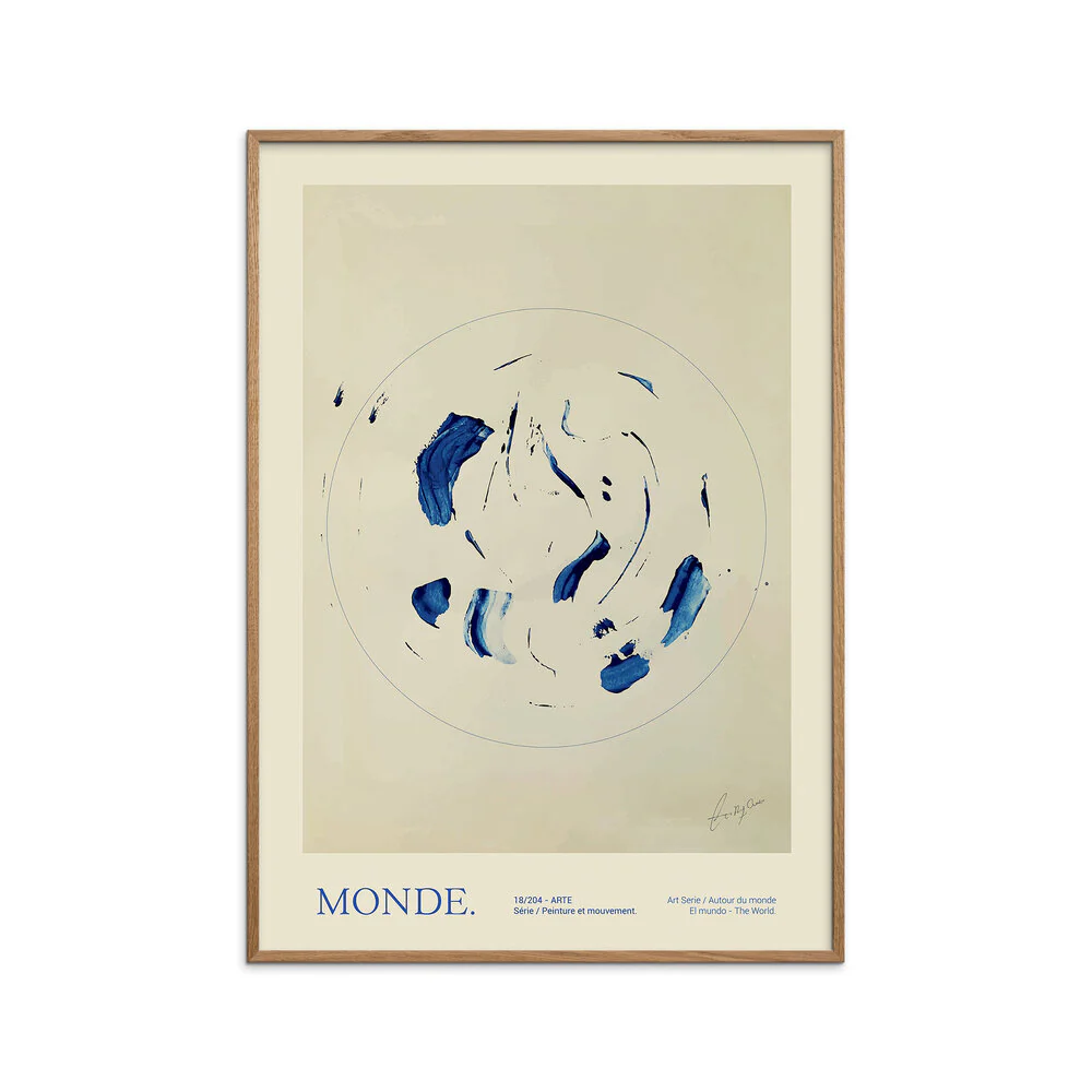 Le Monde plakat, grøn - 30x40 cm - Image 3