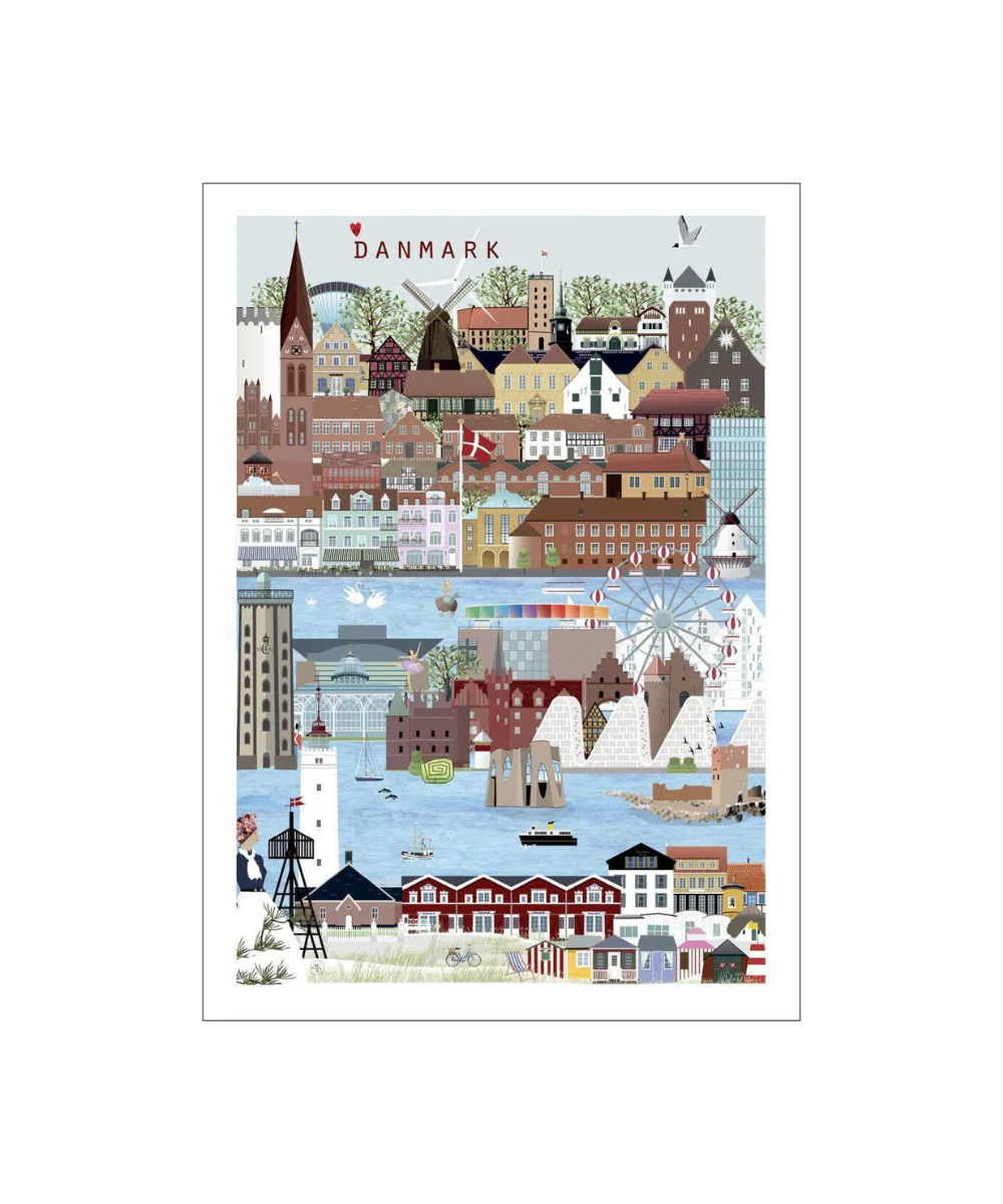 Lydia Wienberg Et Strejf af Danmark plakat - A5