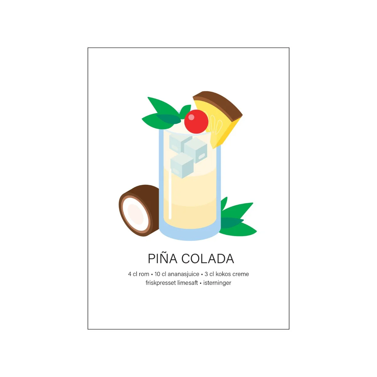 Mette Iversen plakat - Pina colada Plakat