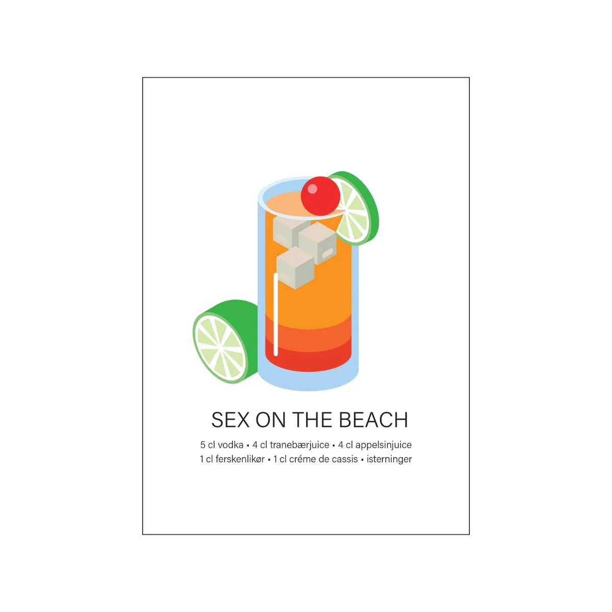 Mette Iversen plakat - Sex on the beach