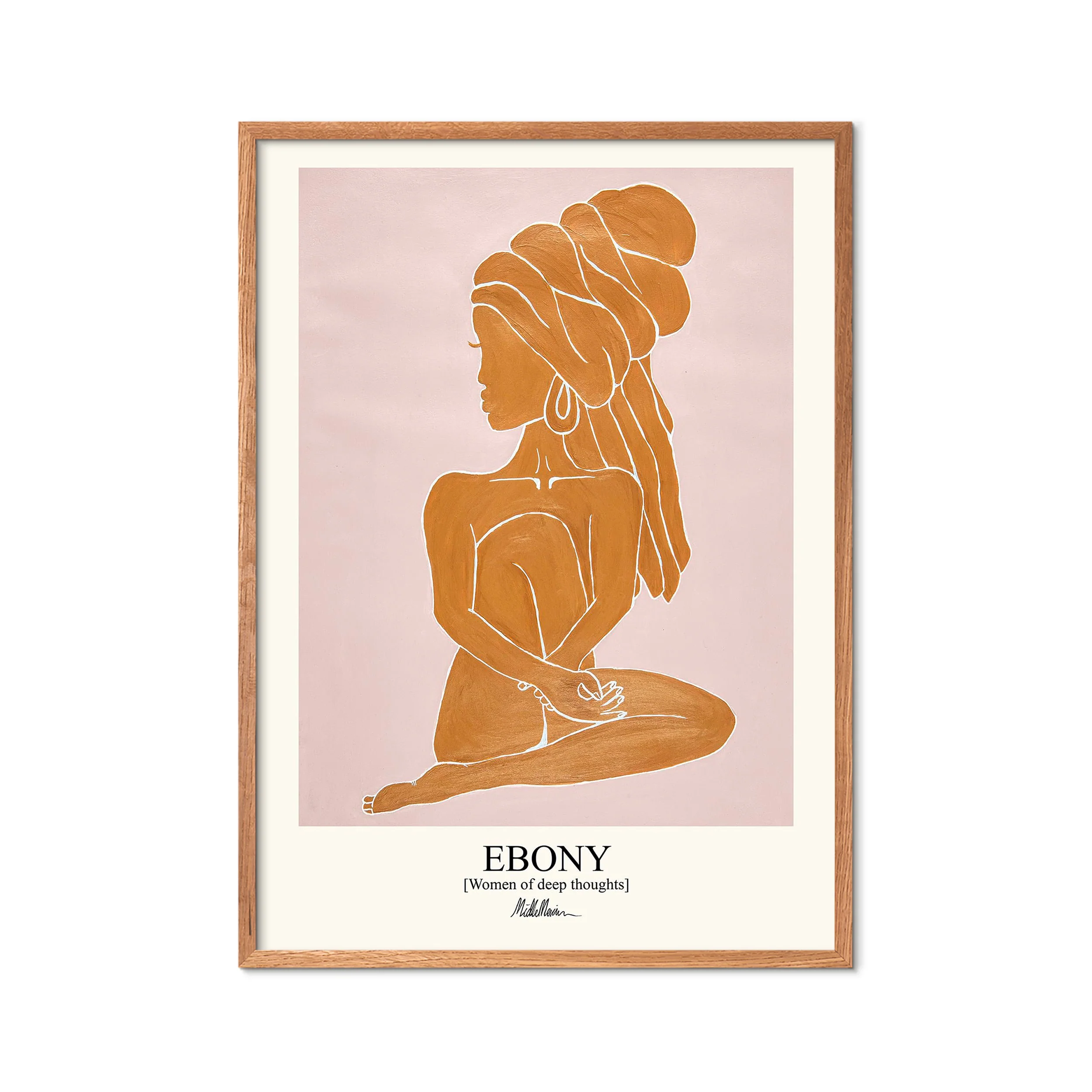 Morais Artworks Ebony plakat - Orange - Image 2