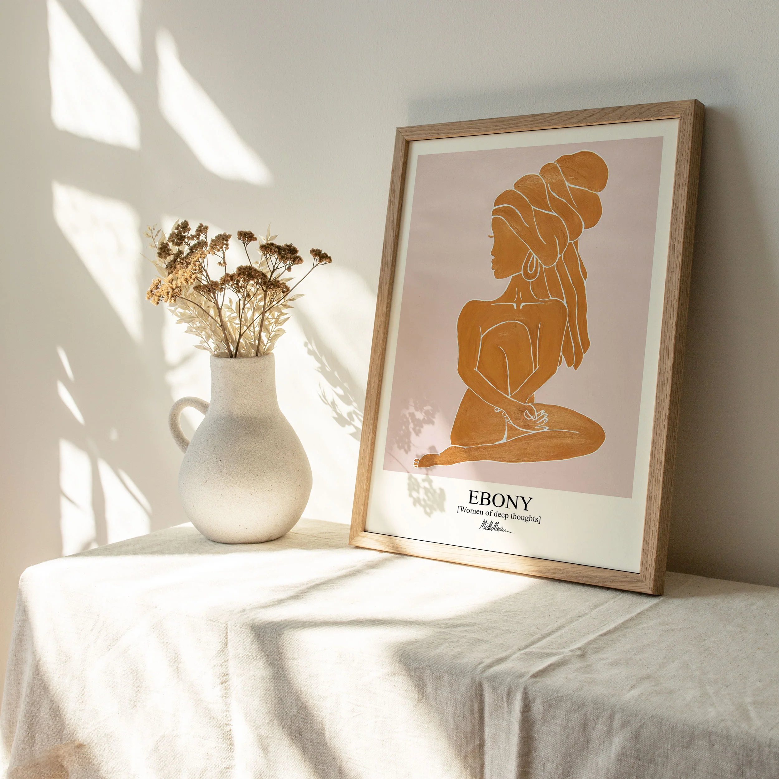 Morais Artworks Ebony plakat - Orange - Image 3