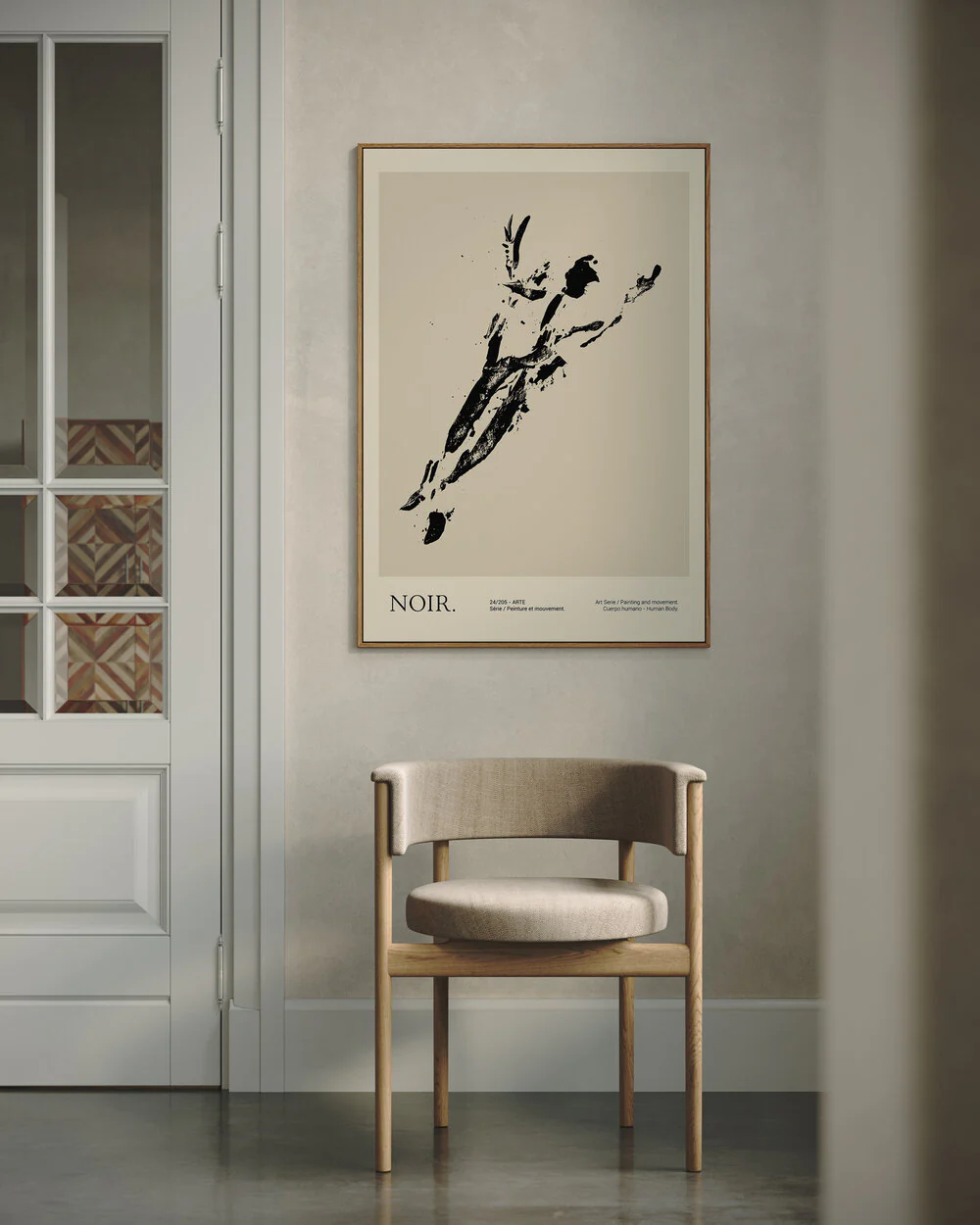 Noir plakat, beige - 50x70 cm - Image 2