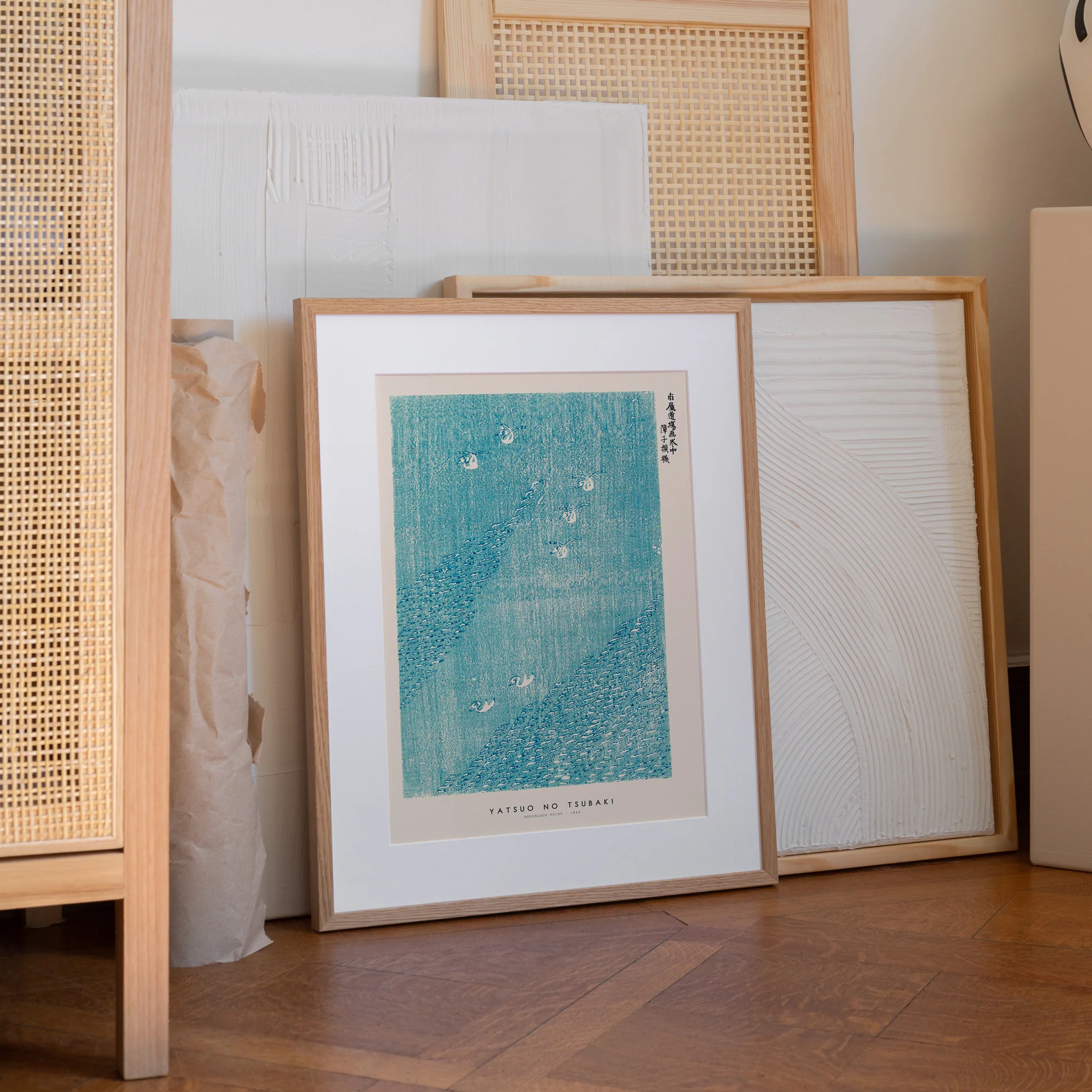 PSTR Studio x Japandi plakat - Yatsuo no tsubaki woodblock print i - Image 2