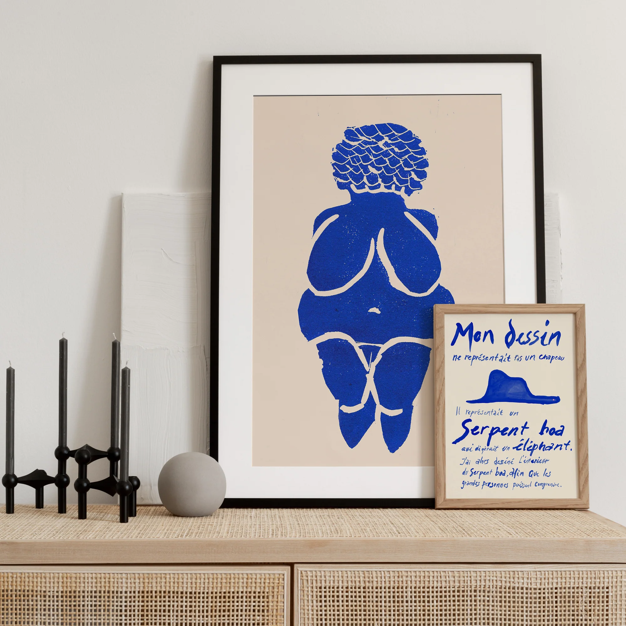 Sissan Richardt plakat - Goddess Of Fertility Blue - Image 3
