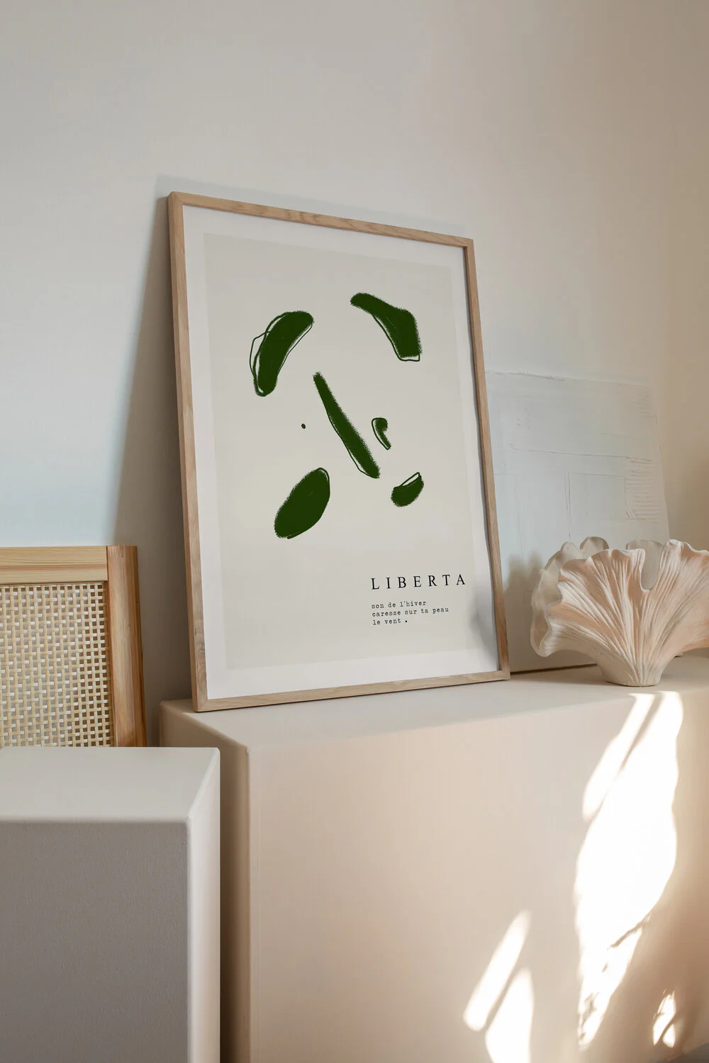 Sophie M. Lucie Liberta plakat, beige/grøn - 50x70 cm - Image 2