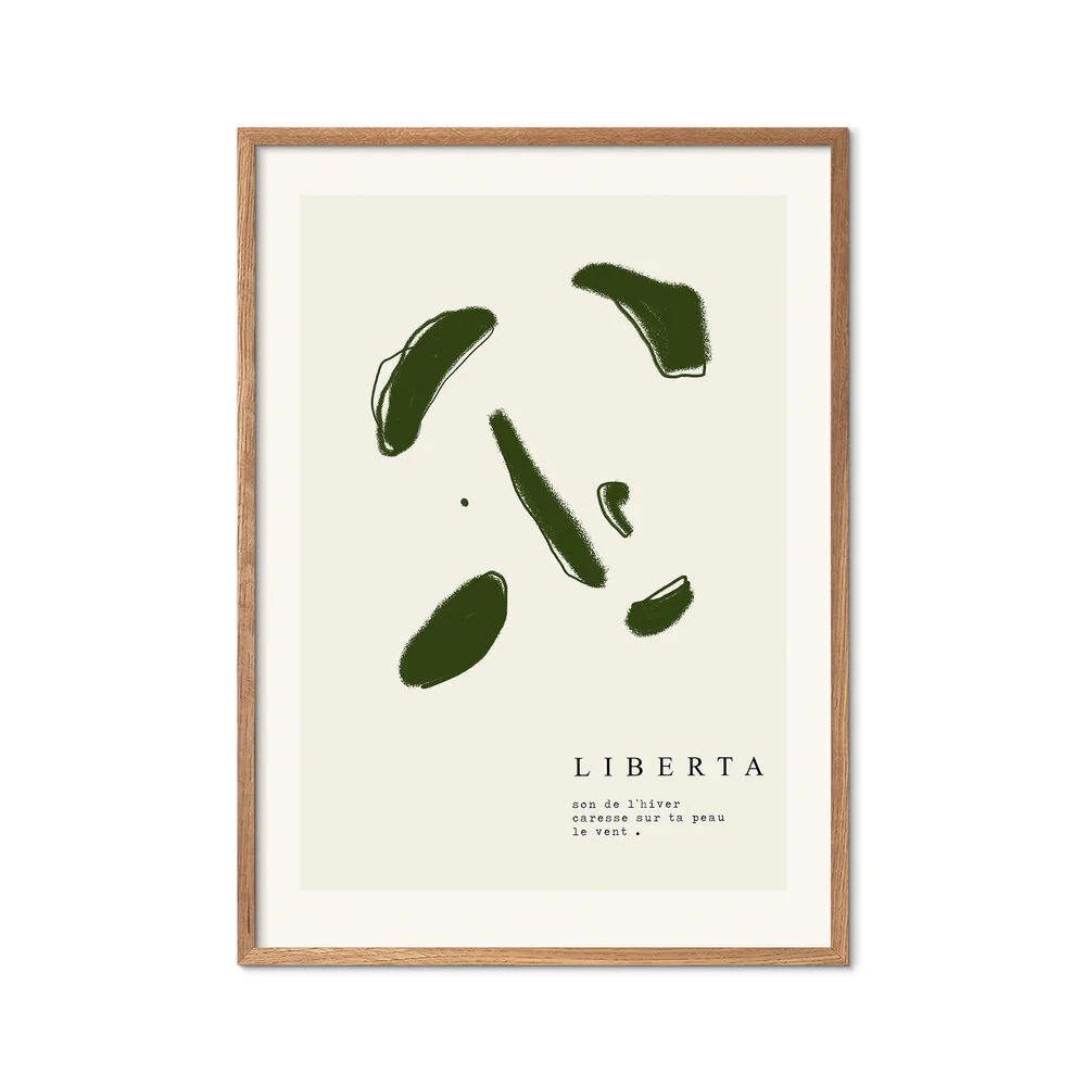 Sophie M. Lucie Liberta plakat, beige/grøn - 50x70 cm - Image 3
