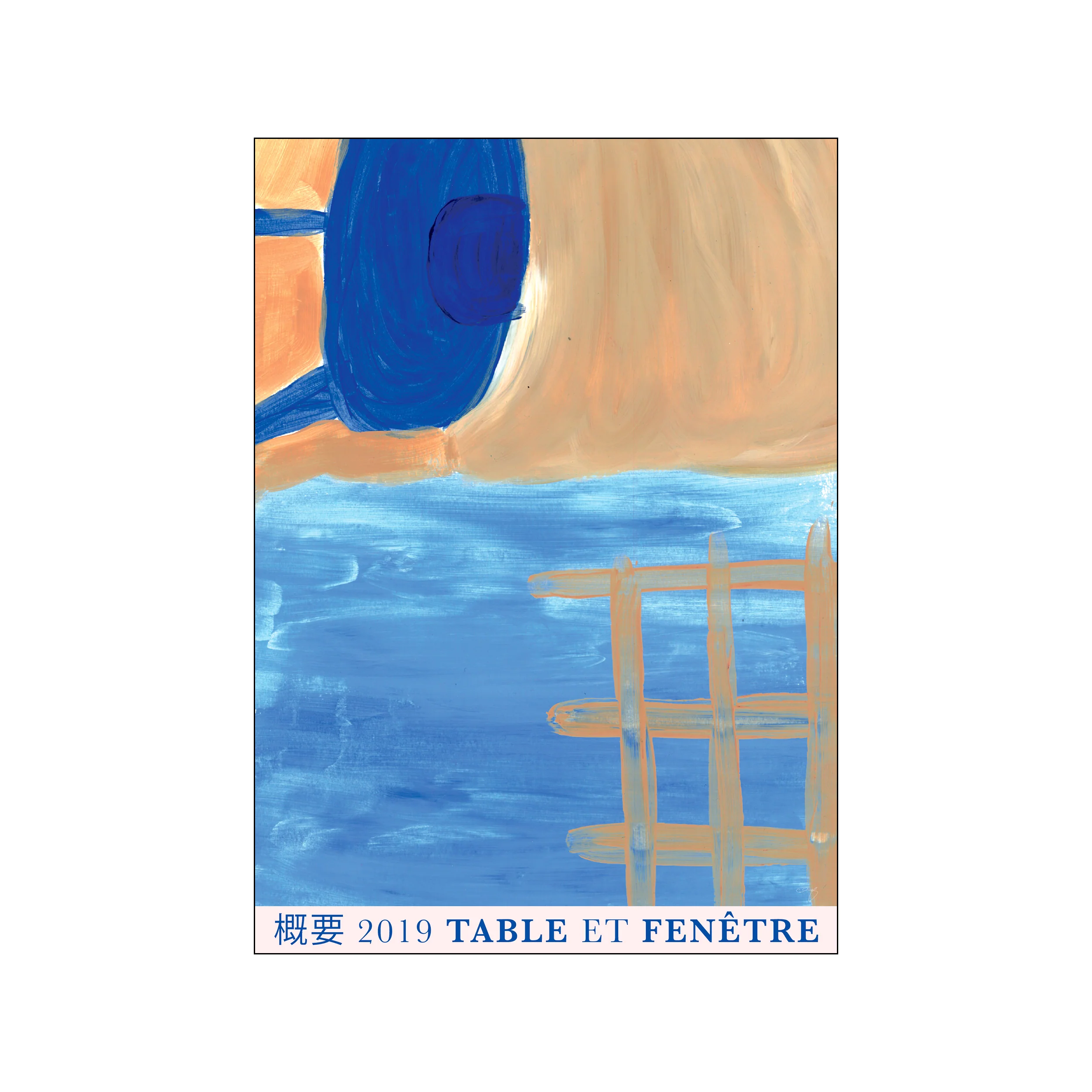 TABLE ET FENÊTRE plakat - 50x70