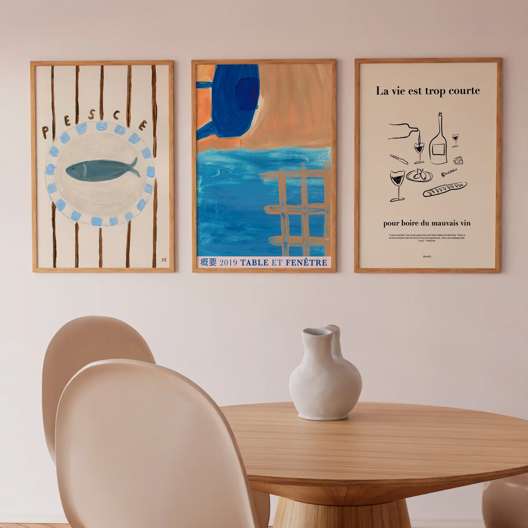 TABLE ET FENÊTRE plakat - 50x70 - Image 3