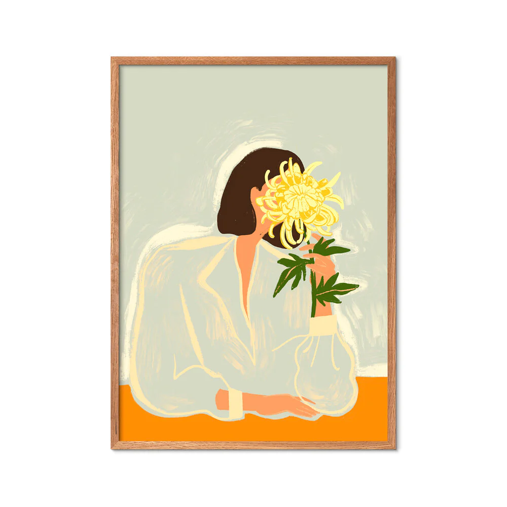 The Crysanthemum plakat - grøn/orange - Image 3
