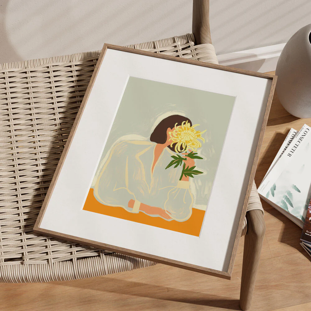 The Crysanthemum plakat - grøn/orange - Image 4