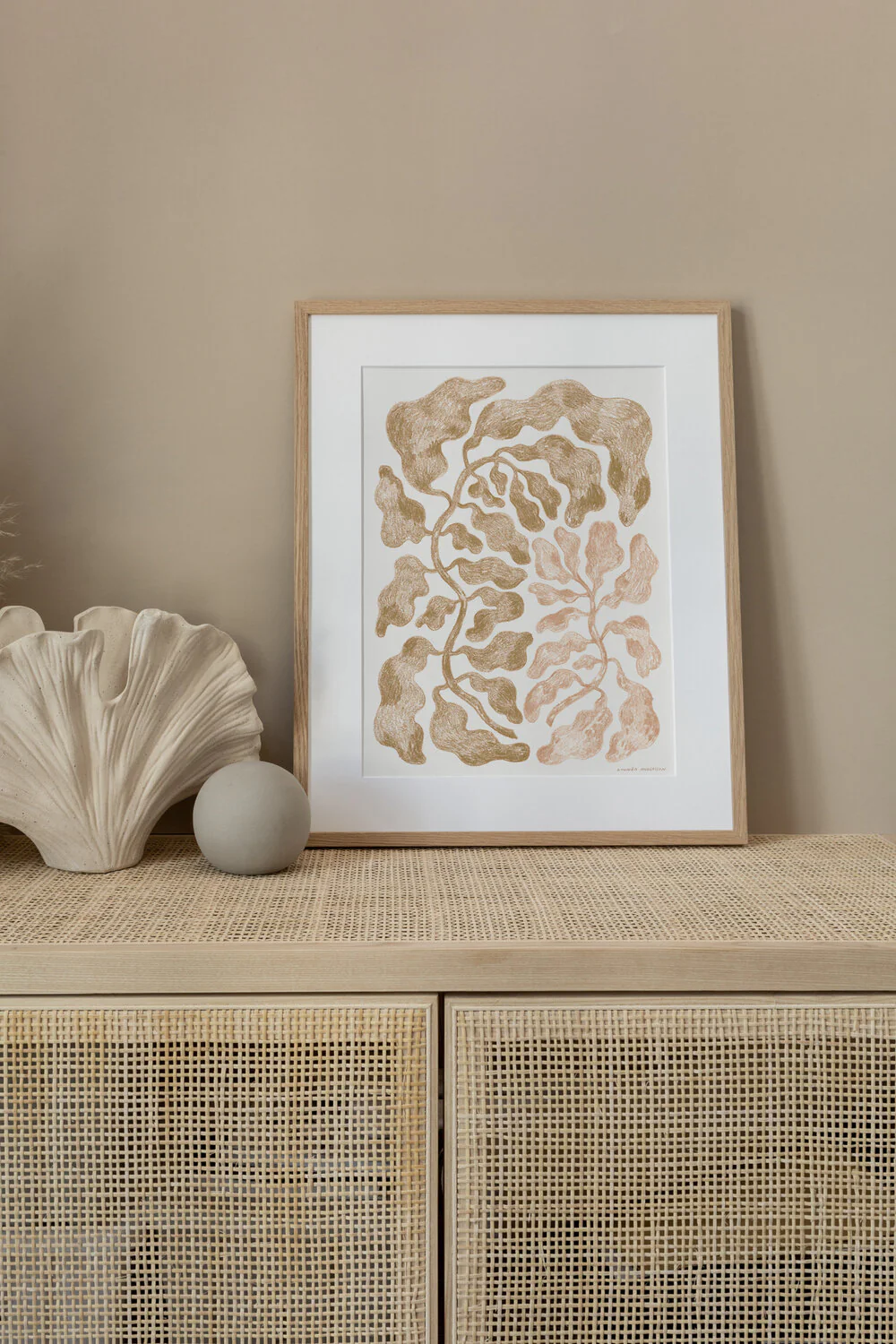 The Two plakat, beige - 30x40 cm - Image 2