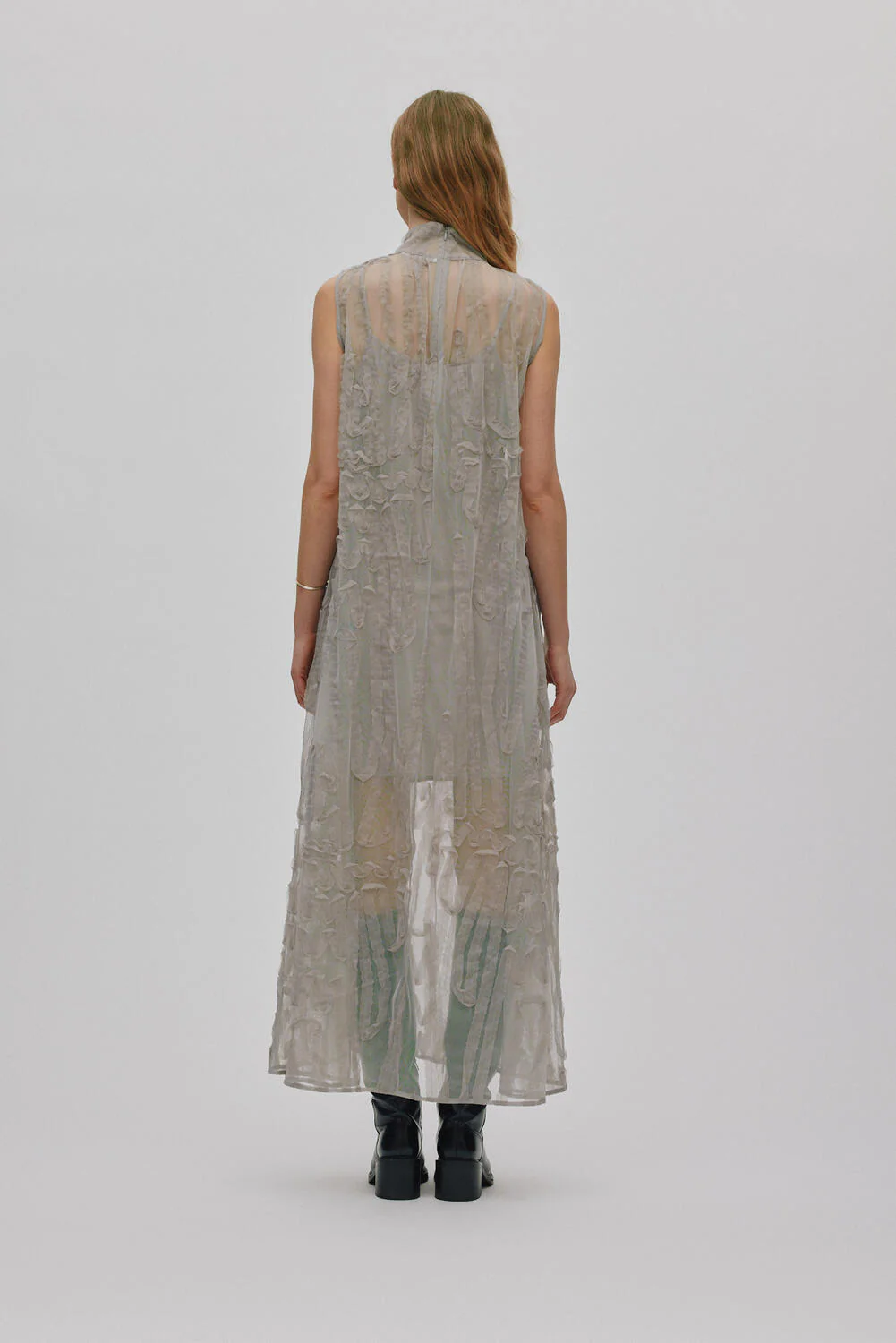 Allison kjole - Silver Grey - Image 3