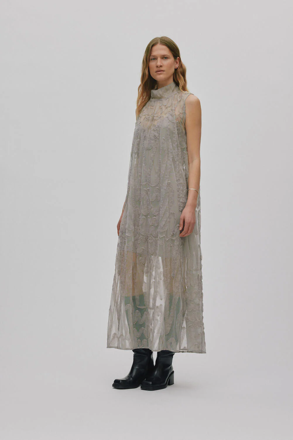 Allison kjole - Silver Grey - Image 5