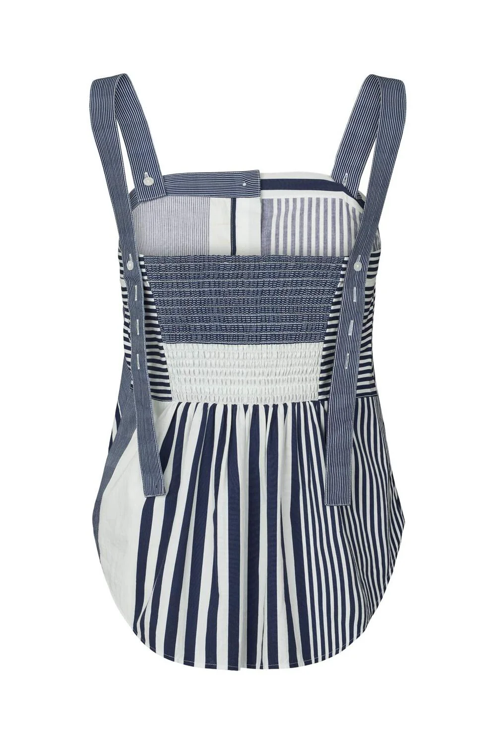 Bibs top - Navy stripe - Image 4