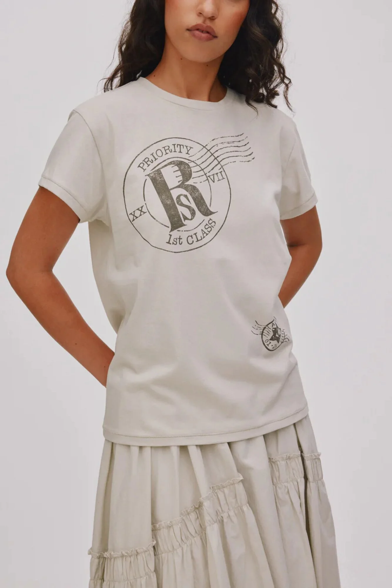 Brigida Poplin Full nederdel - Clay - Image 4
