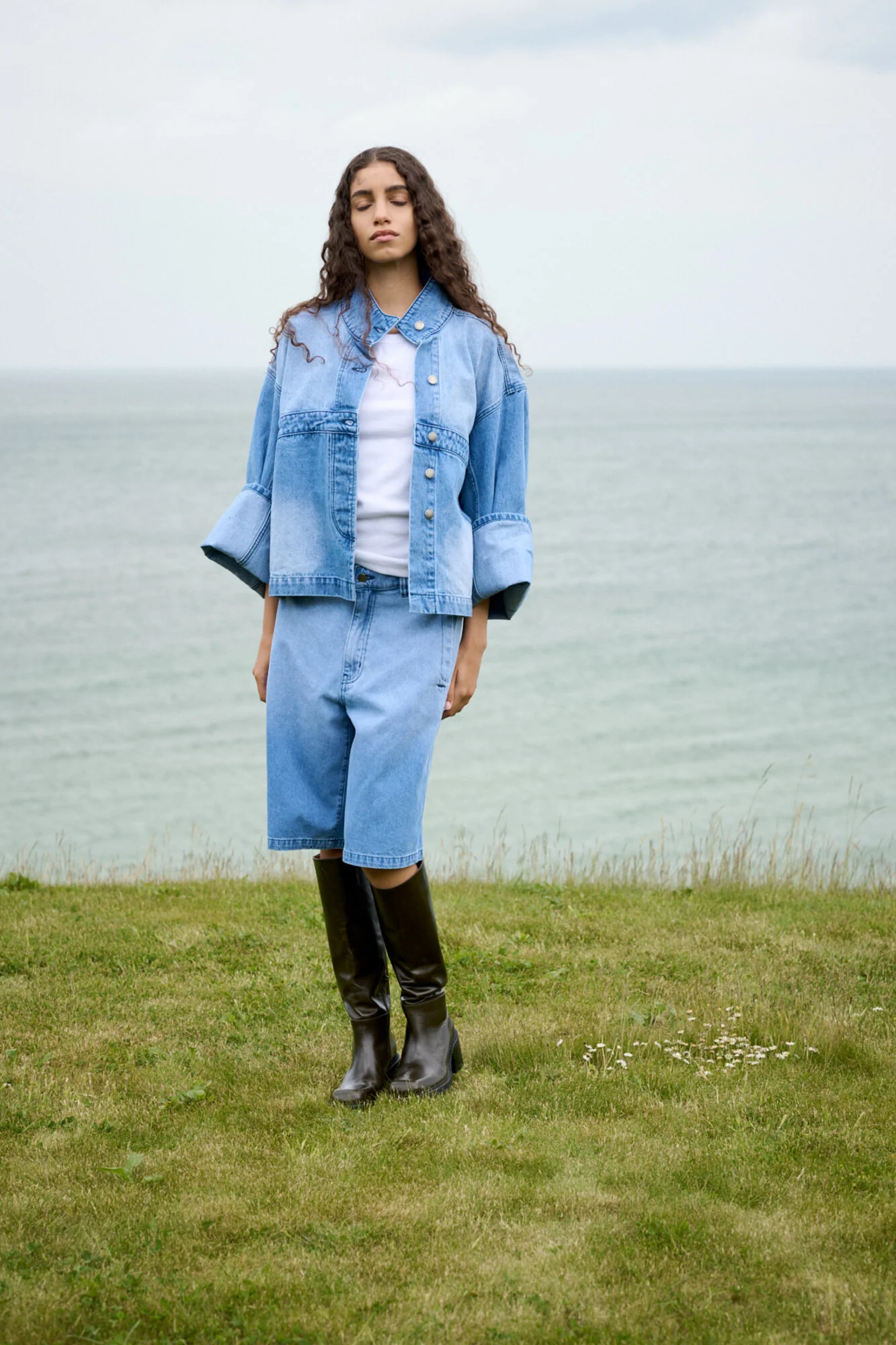 Donela denimjakke - Light Washed Denim - Image 10