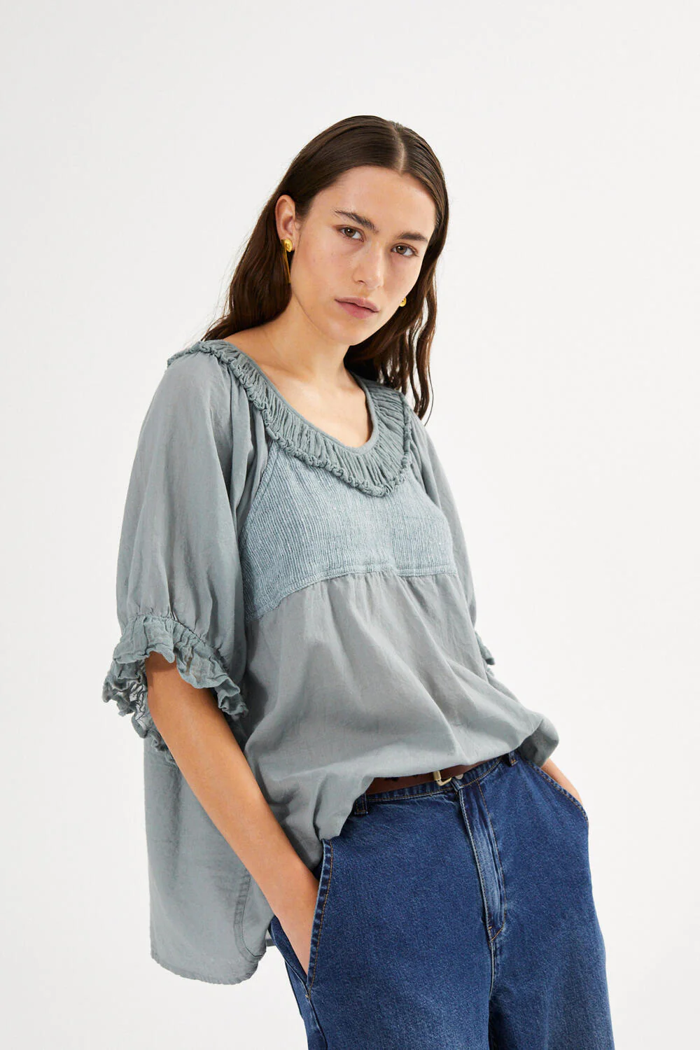 Dorita top - Sage - Image 3
