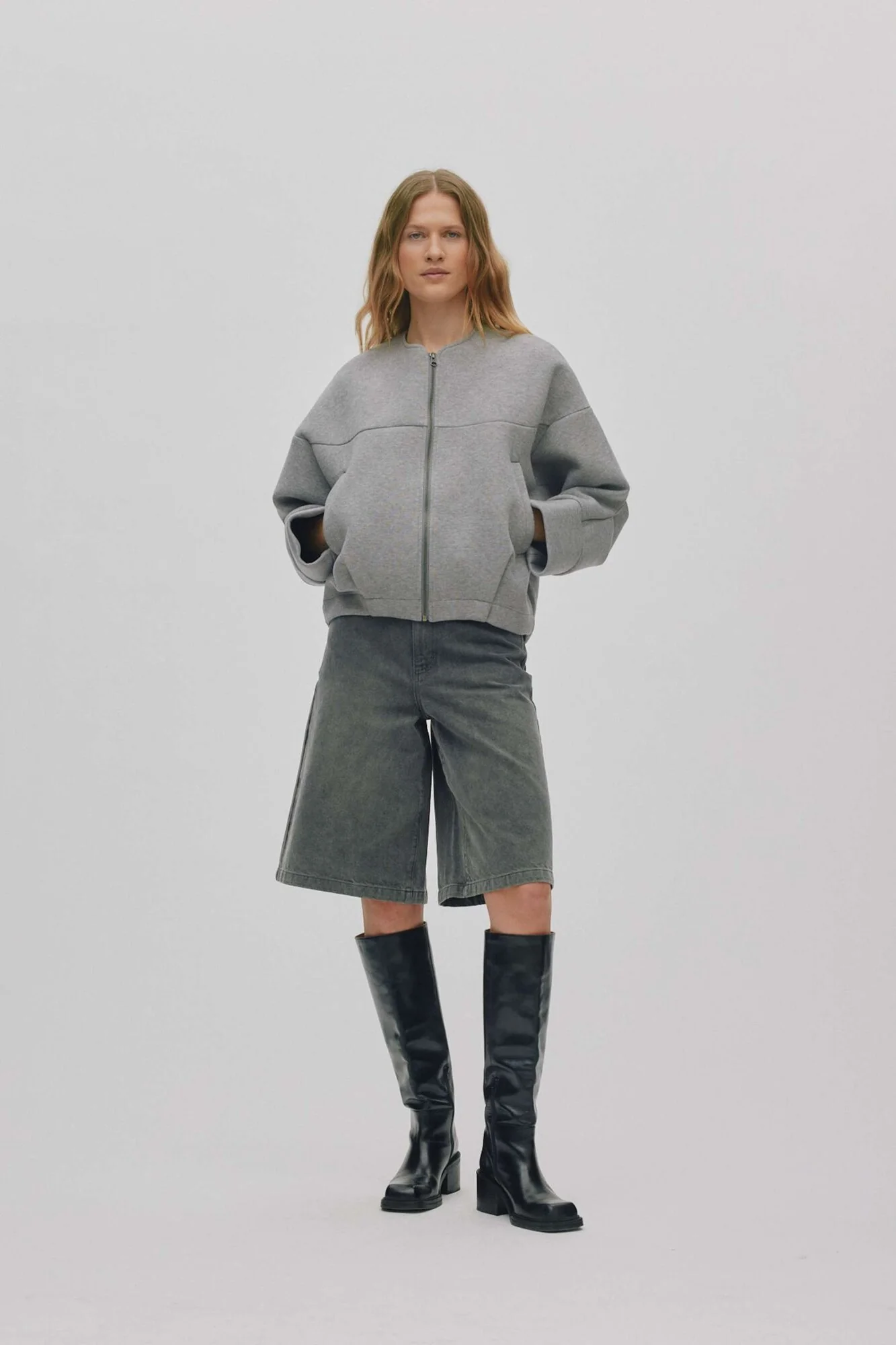 Glod jakke - Grey Melange - Image 5