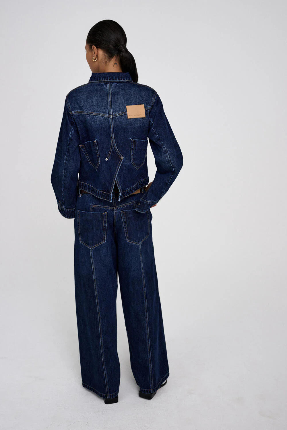 Janny denimjakke - Dark Washed Indigo - Image 6