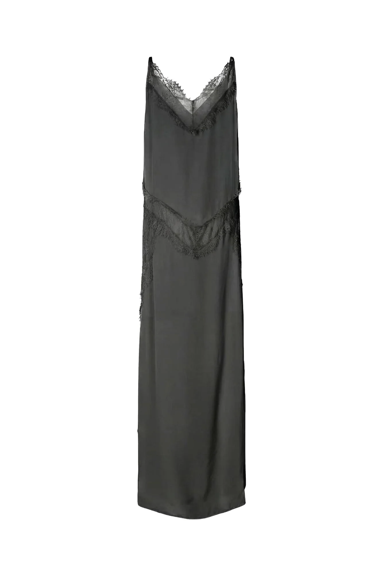 Lilou Sheer Panelled blondekjole - Faded Black - Image 3