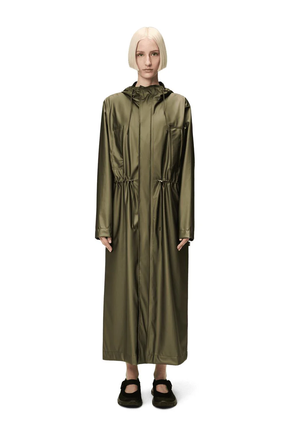 Bold longest regnjakke - Revel Green - Image 3