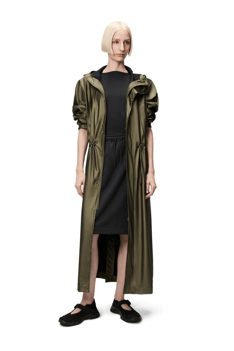 Bold longest regnjakke - Revel Green - Image 5