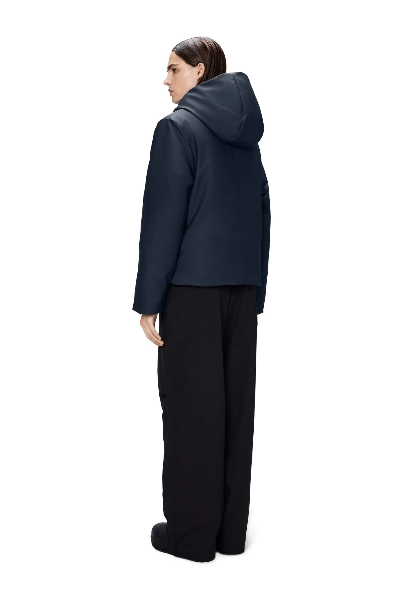 Nome Short Parka jakke - Navy - Image 4