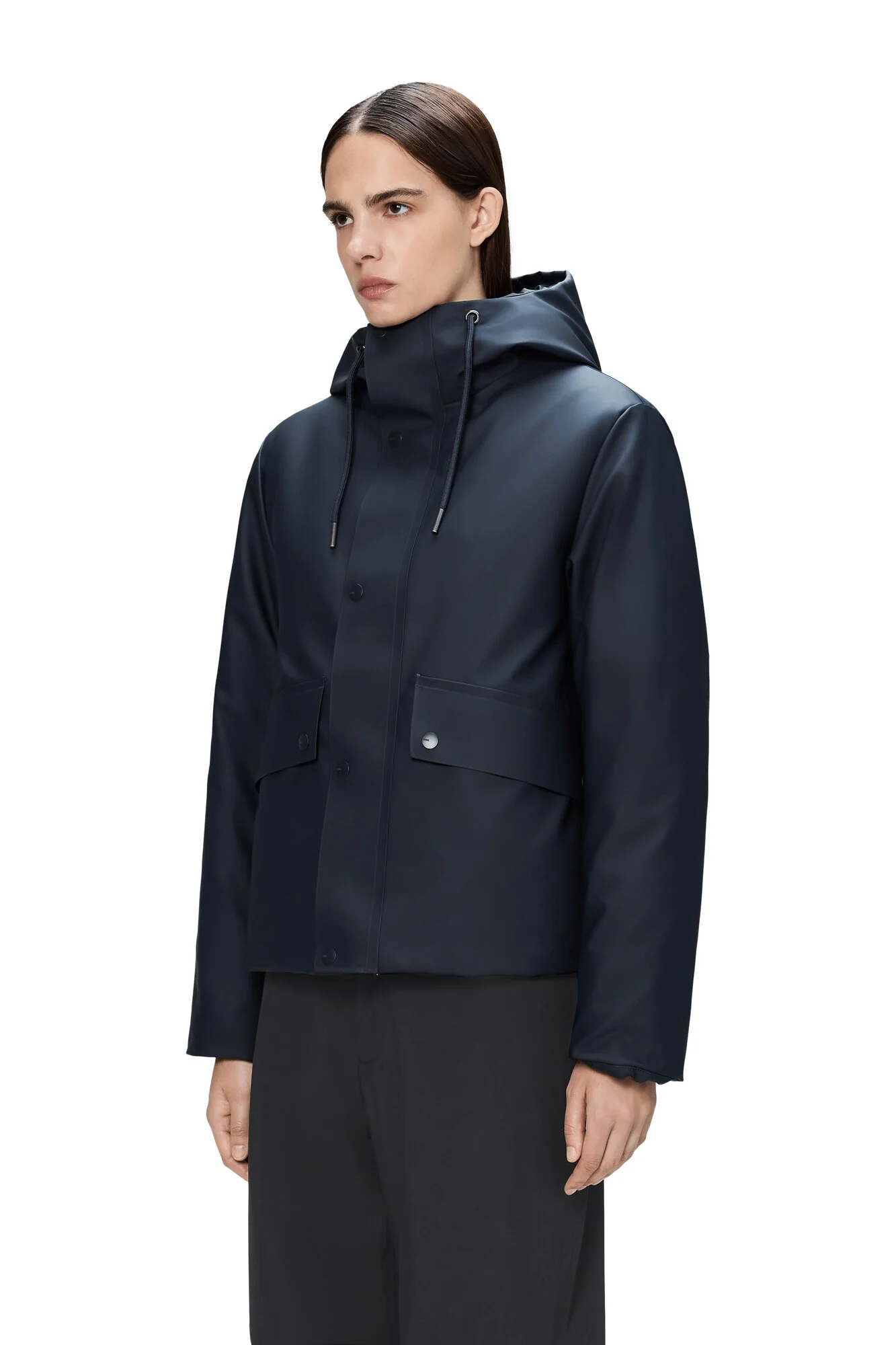 Nome Short Parka jakke - Navy - Image 5