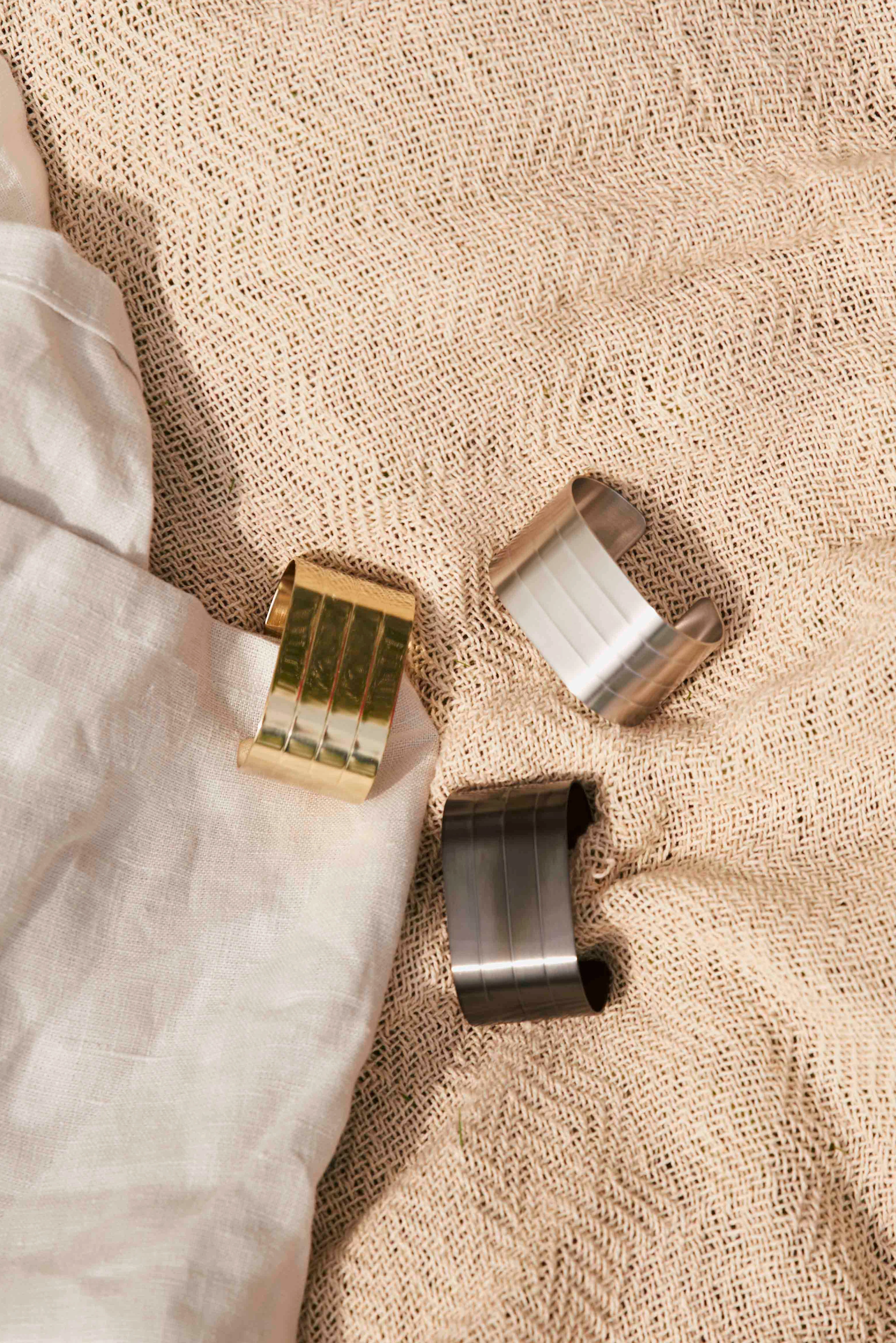 Servietringe, Champagne guld - 4 stk. - Image 2