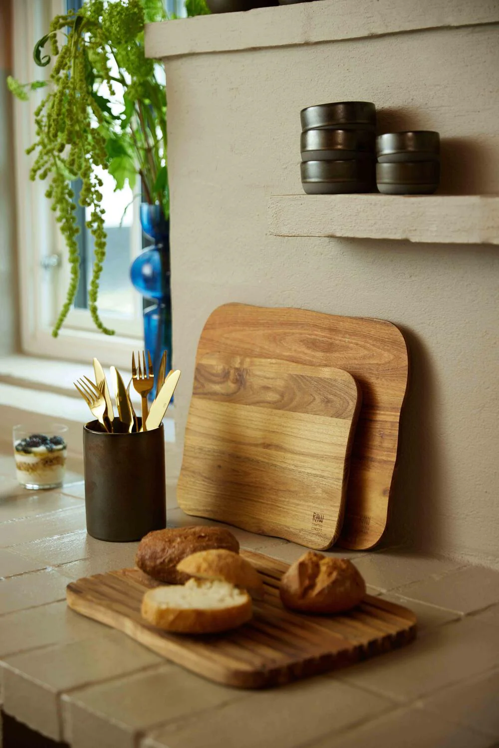 Teak skærebræt sæt, Teak - 2 stk. - Image 4