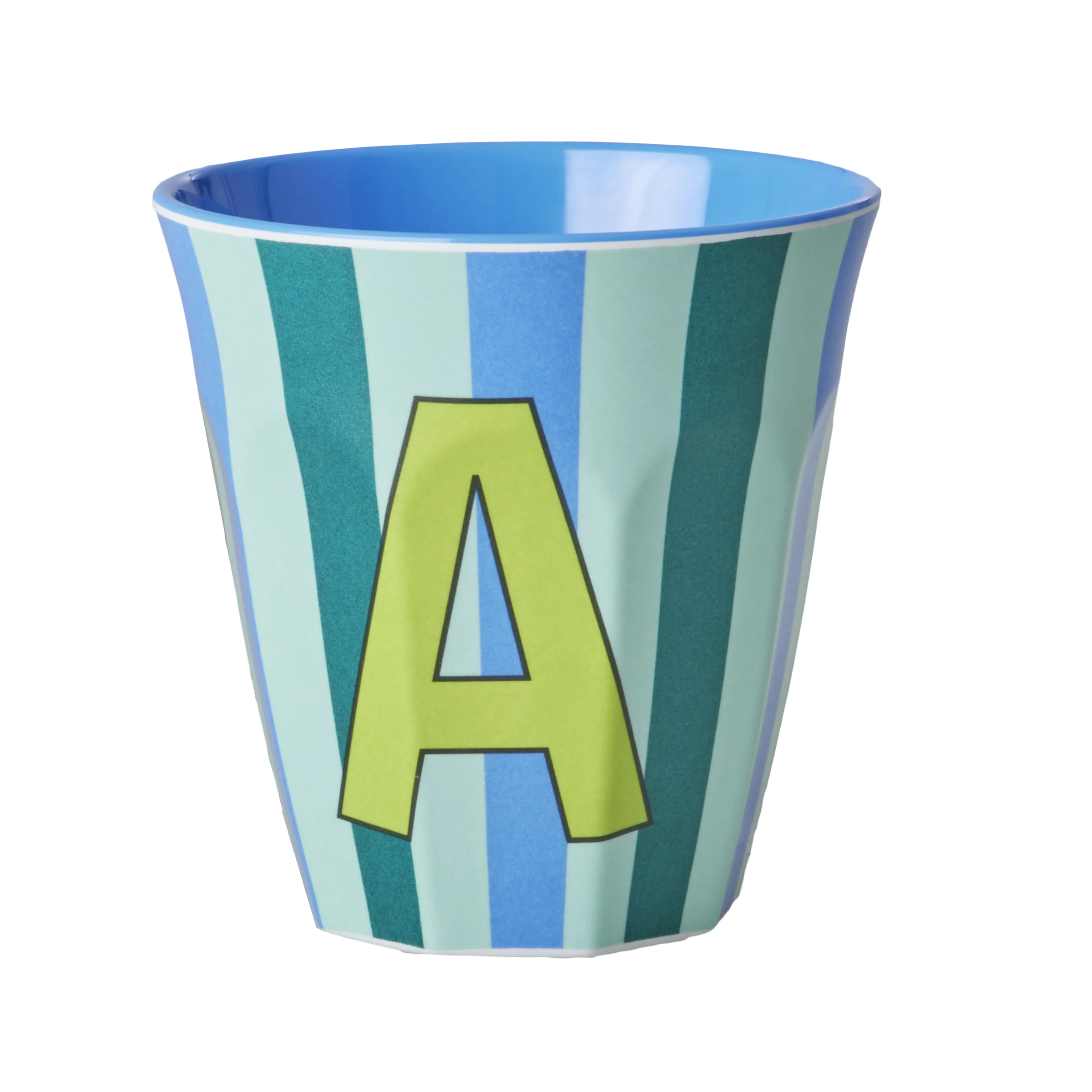 Melamine Alfabet kop, blå mix - 250 ml.