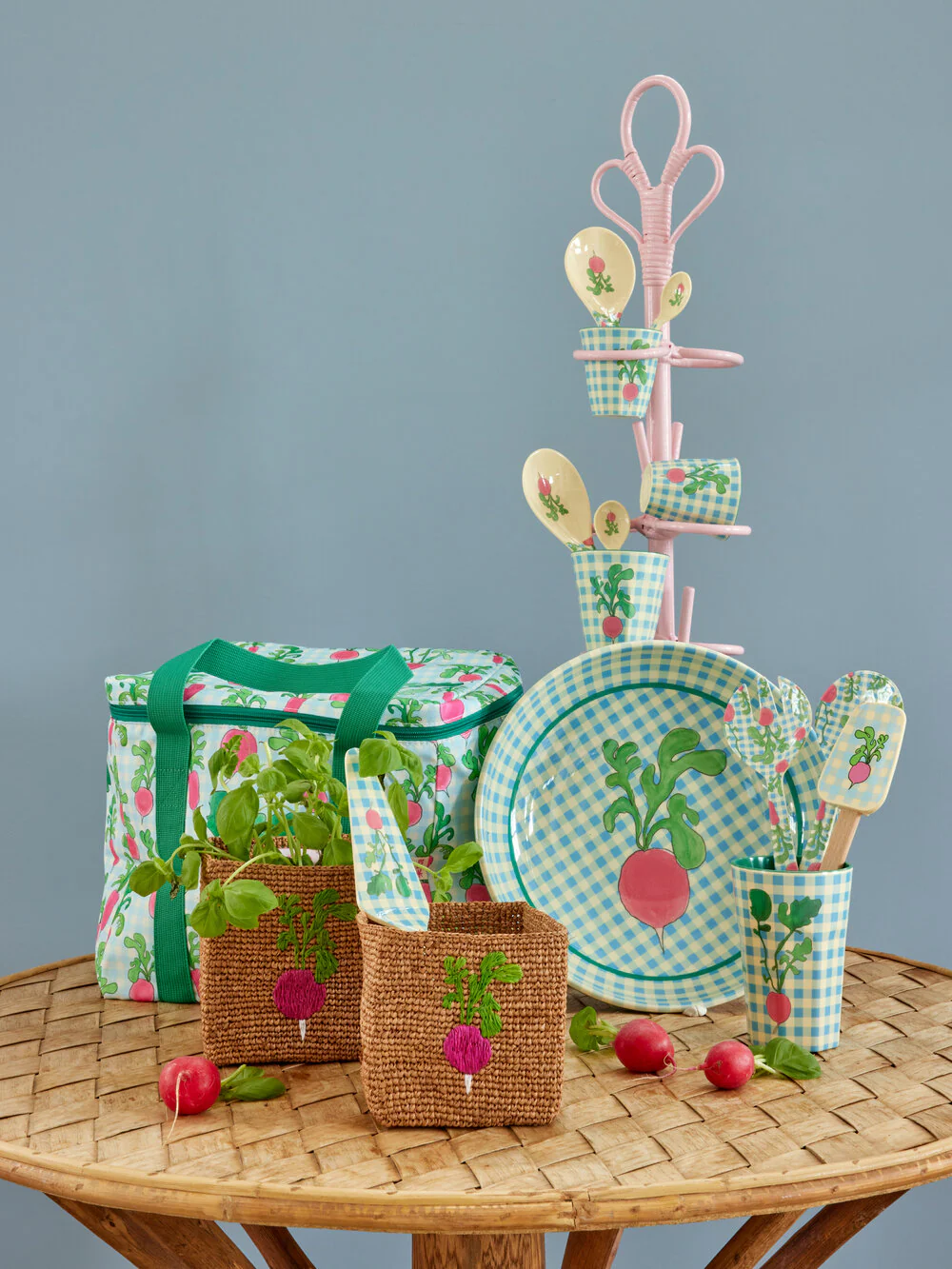 Melamine Ravishing Radish Print Tall kop - 400 ml. - Image 2
