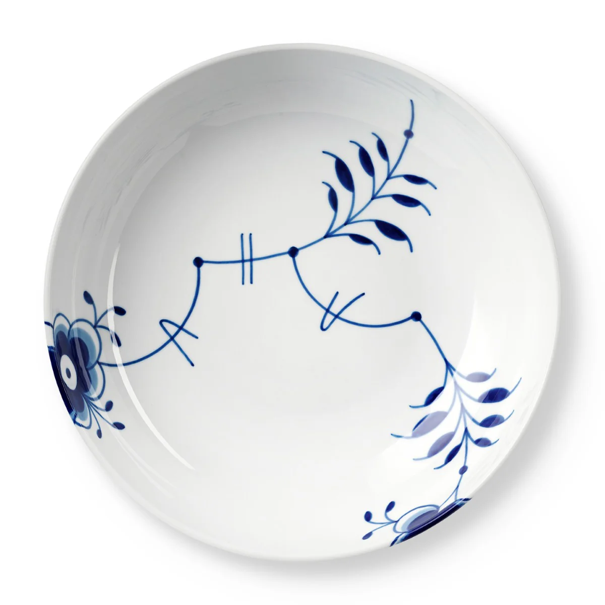 Blå Mega Riflet skål - 28 cm. - Image 2
