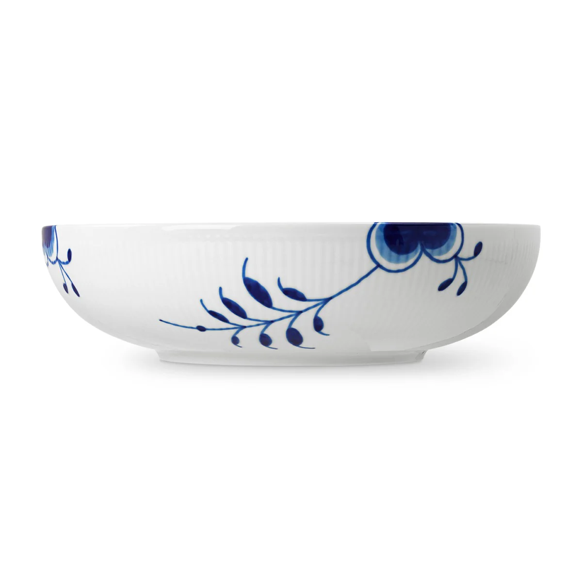 Blå Mega Riflet skål - 28 cm. - Image 3
