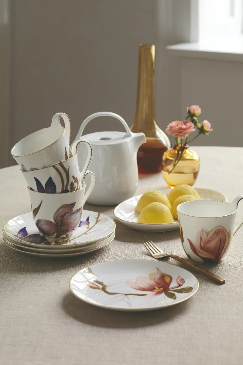 Flora tallerken, Magnolia - 19 cm - Image 2