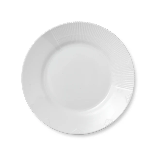 Hvid Elements tallerken - 26 cm.