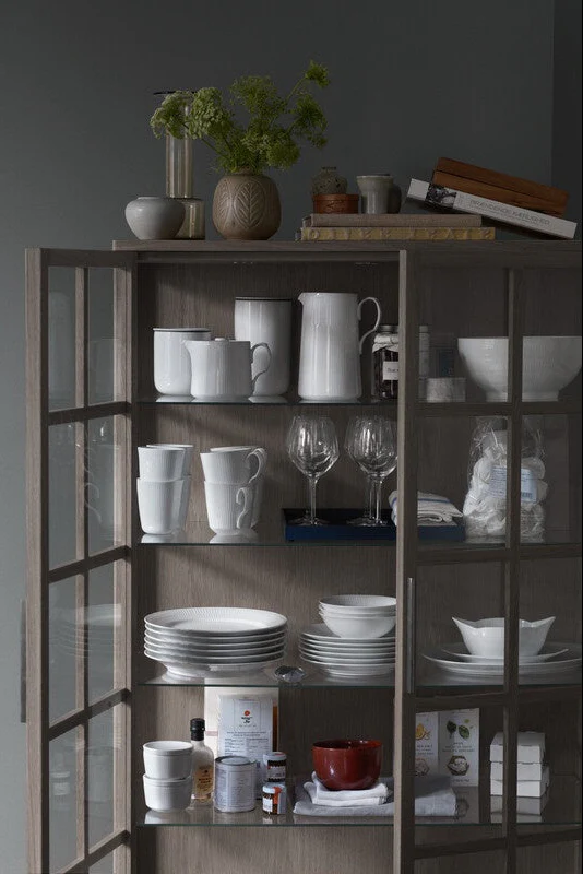 Hvid Riflet krus, 38 cl. - 2 stk. - Image 2