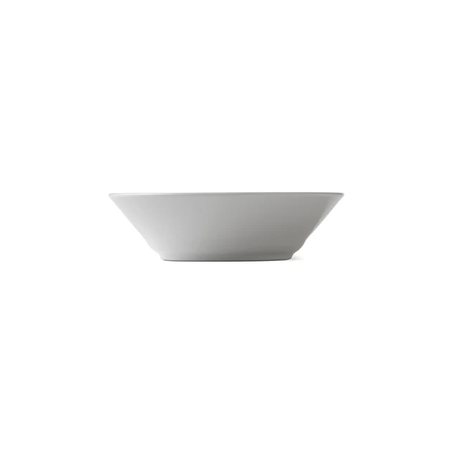 Hvid Riflet tallerken, dyb - 17 cm. - Image 3