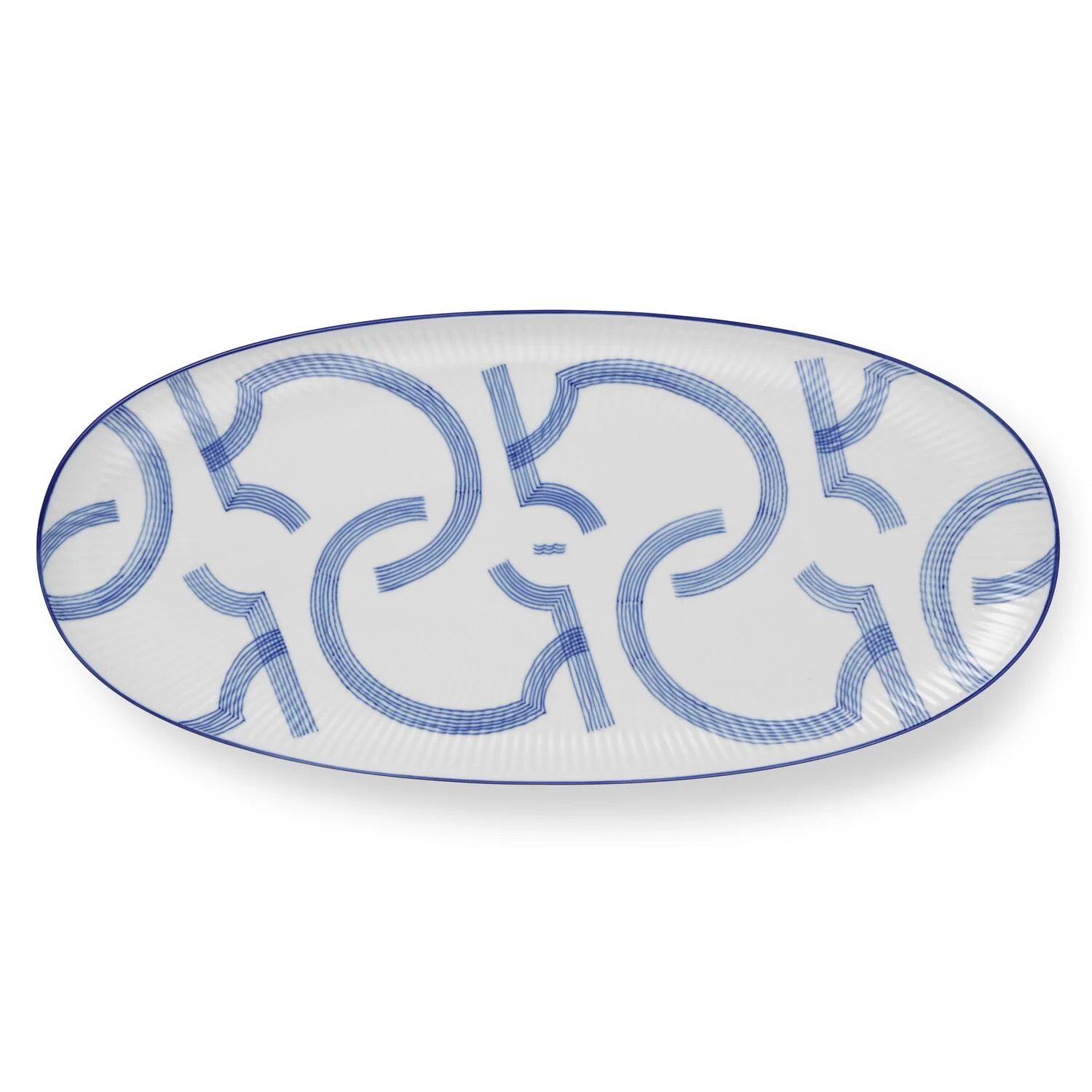 Motif ovalt fad - 37 cm - Image 2