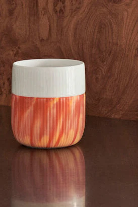 Riflet Contrast Marble krus, Warm Ochre - 35 cl.