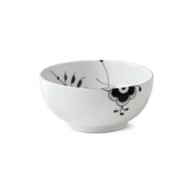 Sort Mega Riflet skål - Ø21 cm.